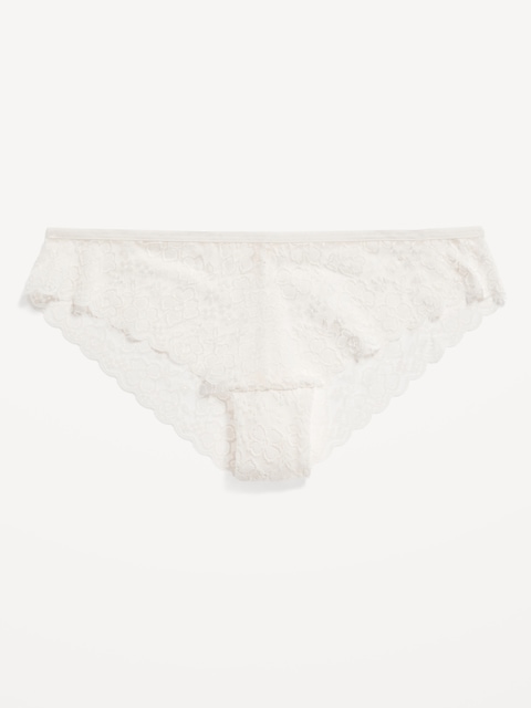 Low-Rise Lace Cheeky Bikini Underwear