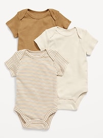 Image number 1 showing, Unisex Bodysuit 3-Pack for Baby
