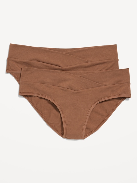 Maternity Low-Rise Bikini Underwear 2-Pack - Maplewood
