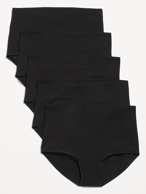 Sous-vêtements de Maternité à porter par dessus le ventre (paquet de 5)
