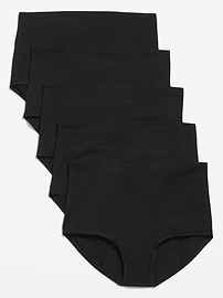 L'image numéro 1 présente Sous-vêtements de Maternité à porter par dessus le ventre (paquet de 5)