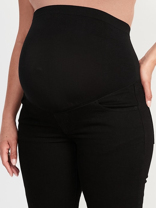 Image number 4 showing, Maternity Full-Panel OG Straight Jeans