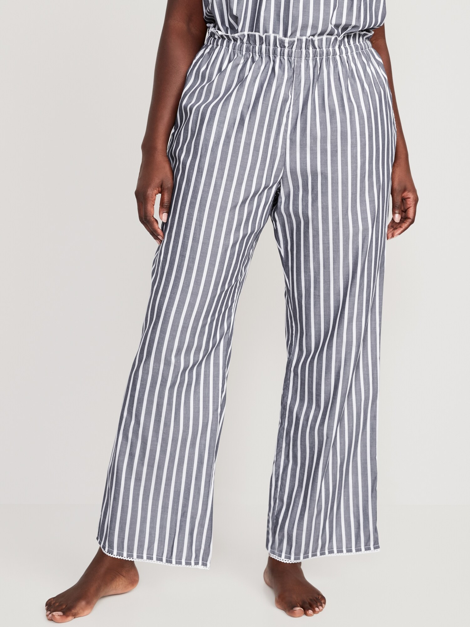 Striped Cotton Pajama Pants