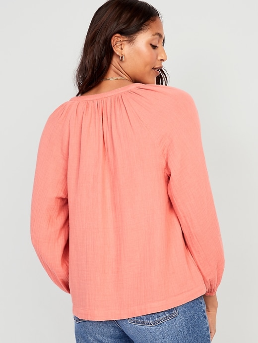 Image number 2 showing, Split-Neck Blouse