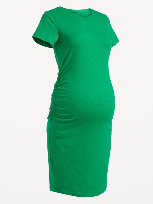 View large product image 2 of 2. Maternity Slub-Knit Bodycon Dress