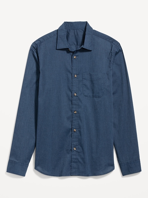 Image number 1 showing, Slim Fit Built-In Flex Poplin Everyday Shirt