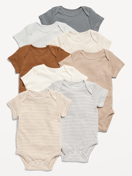 View large product image 1 of 2. Unisex Bodysuit 8-Pack for Baby