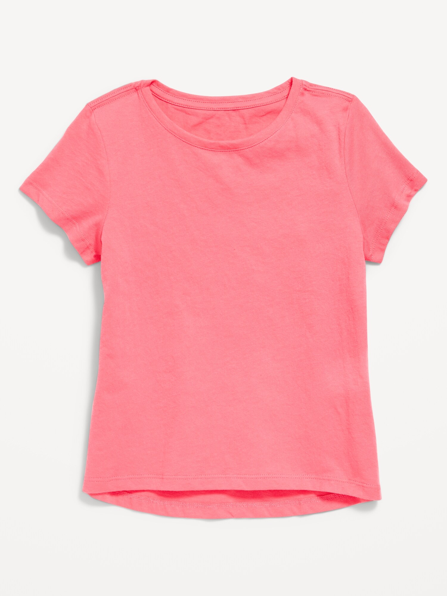 Softest Solid T Shirt For Girls Old Navy short-sleeve-solid-twist-front-t-shirt-for-girls-old-navy
