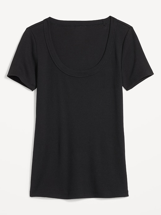 Old Navy Fitted Scoop-Neck Rib-Knit T-Shirt for Women