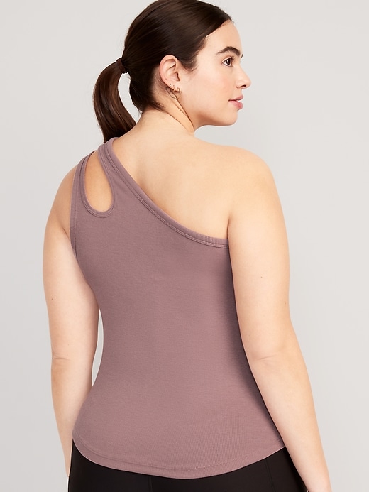 Image number 6 showing, UltraLite All-Day One-Shoulder Cutout Tank Top