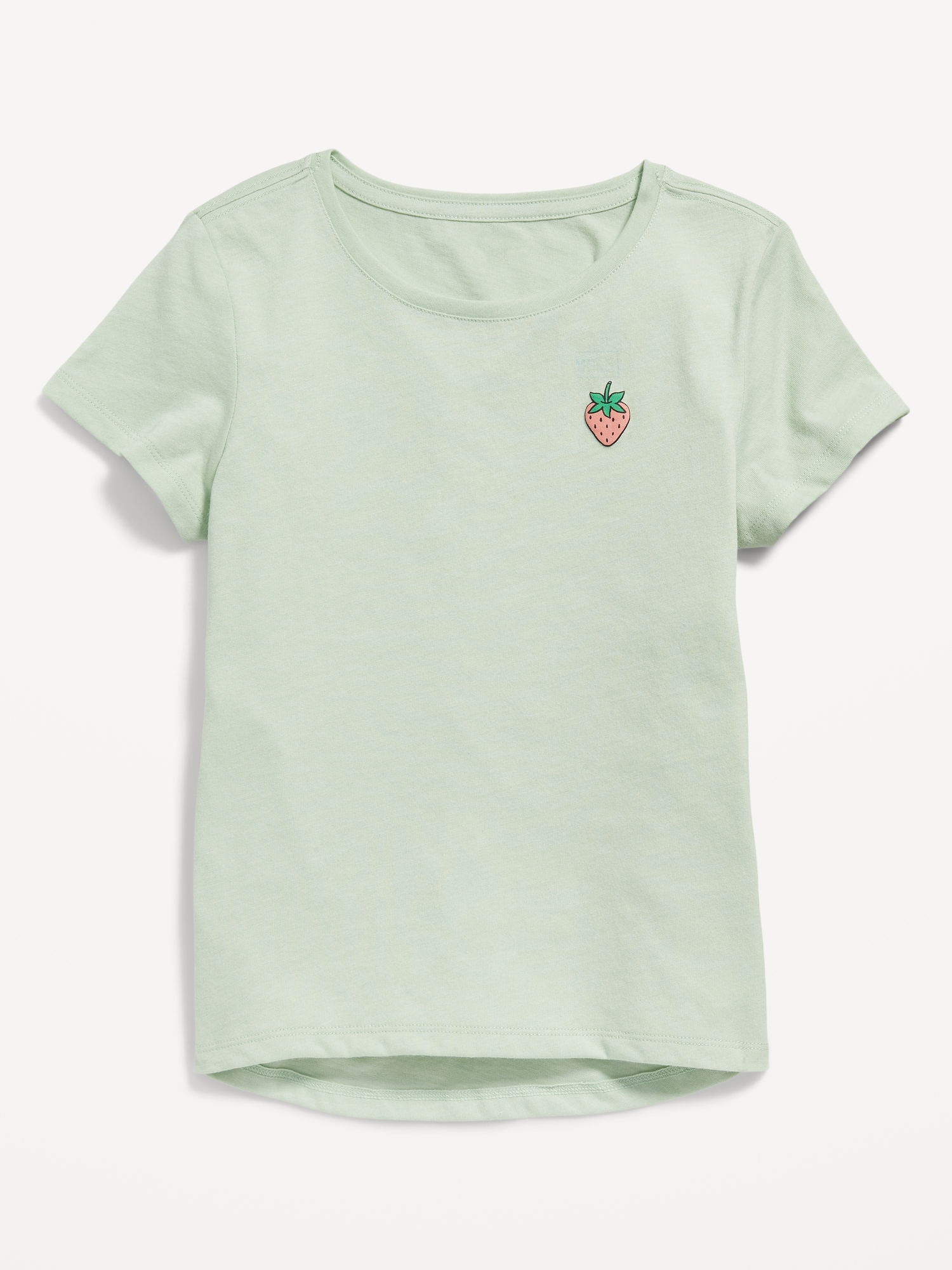 Old Navy Softest Scoop-Neck Graphic T-Shirt for Girls green. 1