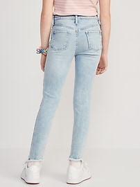 Image number 2 showing, High-Waisted Rockstar 360° Stretch Frayed-Hem Super Skinny Jeggings for Girls