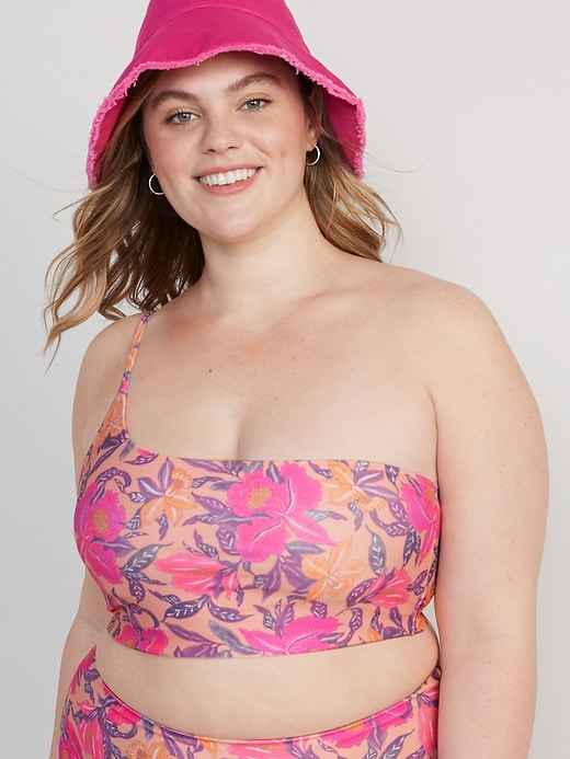 Image number 7 showing, Printed Convertible Bandeau Bikini Swim Top
