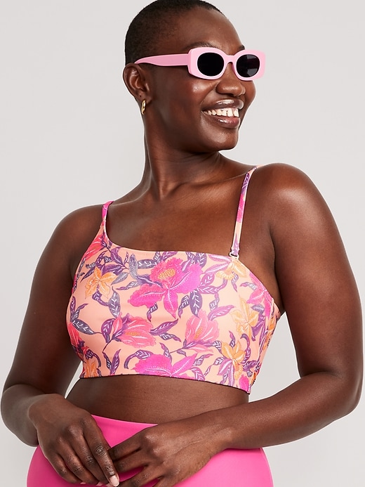 Image number 5 showing, Printed Convertible Bandeau Bikini Swim Top