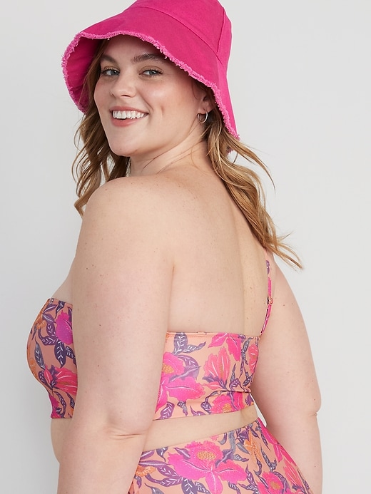 Image number 8 showing, Printed Convertible Bandeau Bikini Swim Top