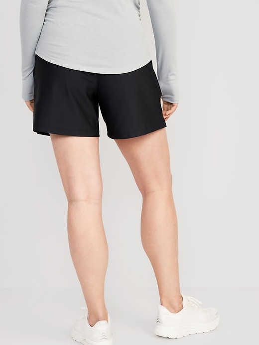 Old Navy Maternity Rollover-Waist PowerSoft Skort - ShopStyle Shorts