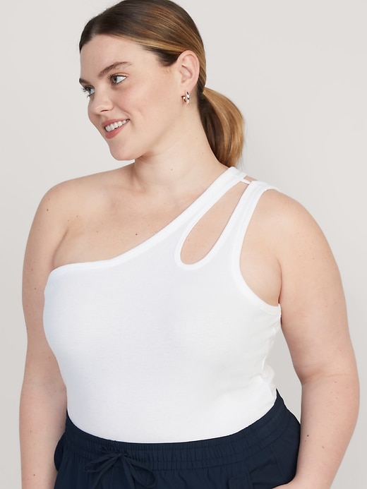 Image number 6 showing, UltraLite All-Day One-Shoulder Cutout Tank Top