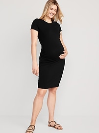 View large product image 3 of 3. Maternity 2-Pack Jersey-Knit Bodycon Dress