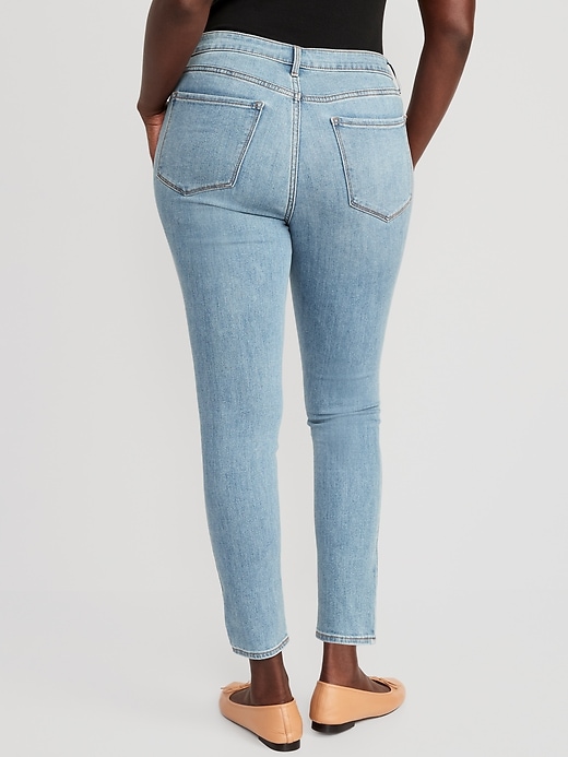 Old Navy - High-Waisted Wow Super-Skinny Jeans for Women black