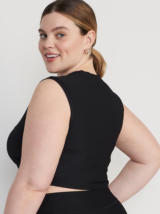 Image number 8 showing, PowerSoft Rib-Knit Crop T-Shirt
