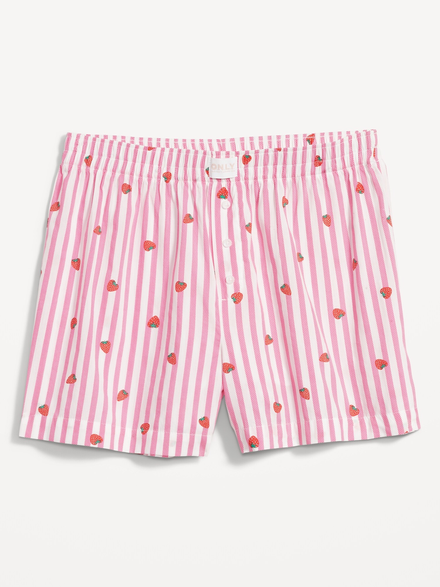 Matching High-Waisted Printed Pajama Boxer Shorts - 3.5-inch inseam