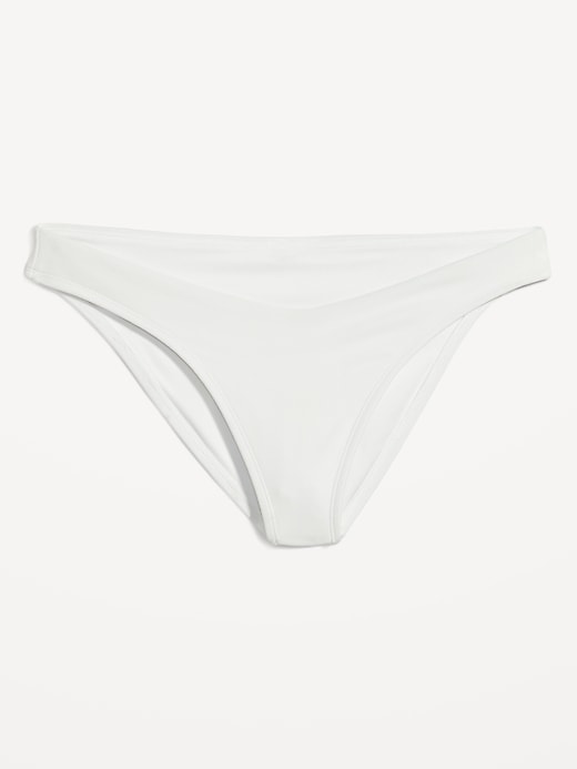 Image number 4 showing, Low-Rise V-Front French-Cut Bikini Swim Bottoms
