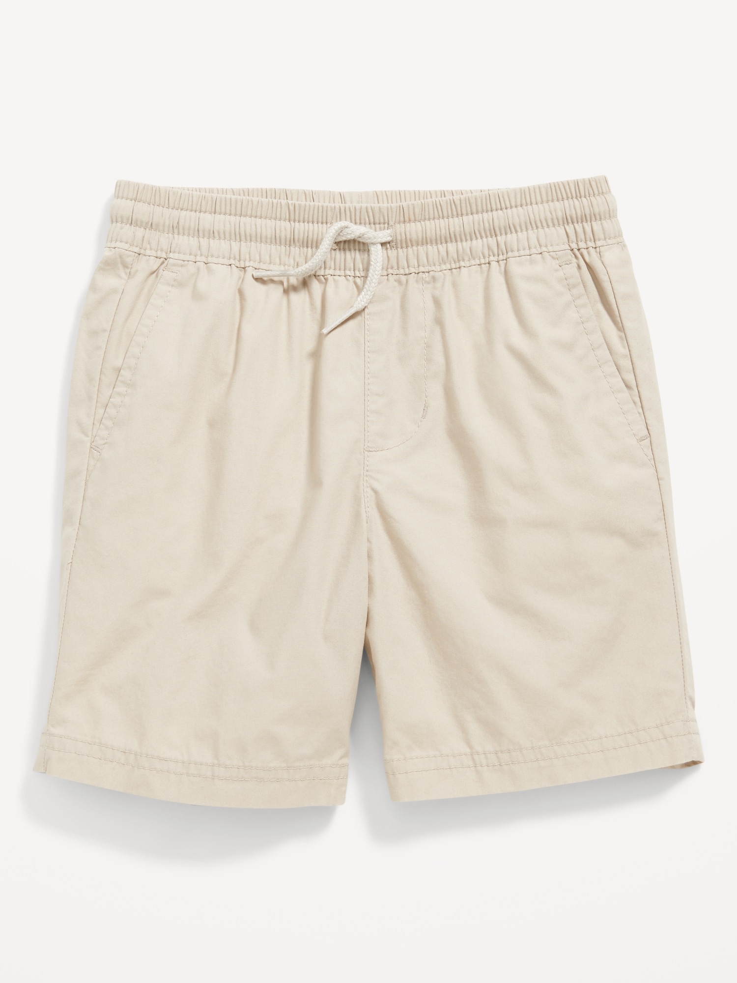 Old Navy Functional-Drawstring Poplin Shorts for Toddler Boys beige. 1