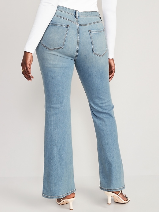 RQYYD Bell Bottom Jeans for Women High Waisted Flare Jeans with