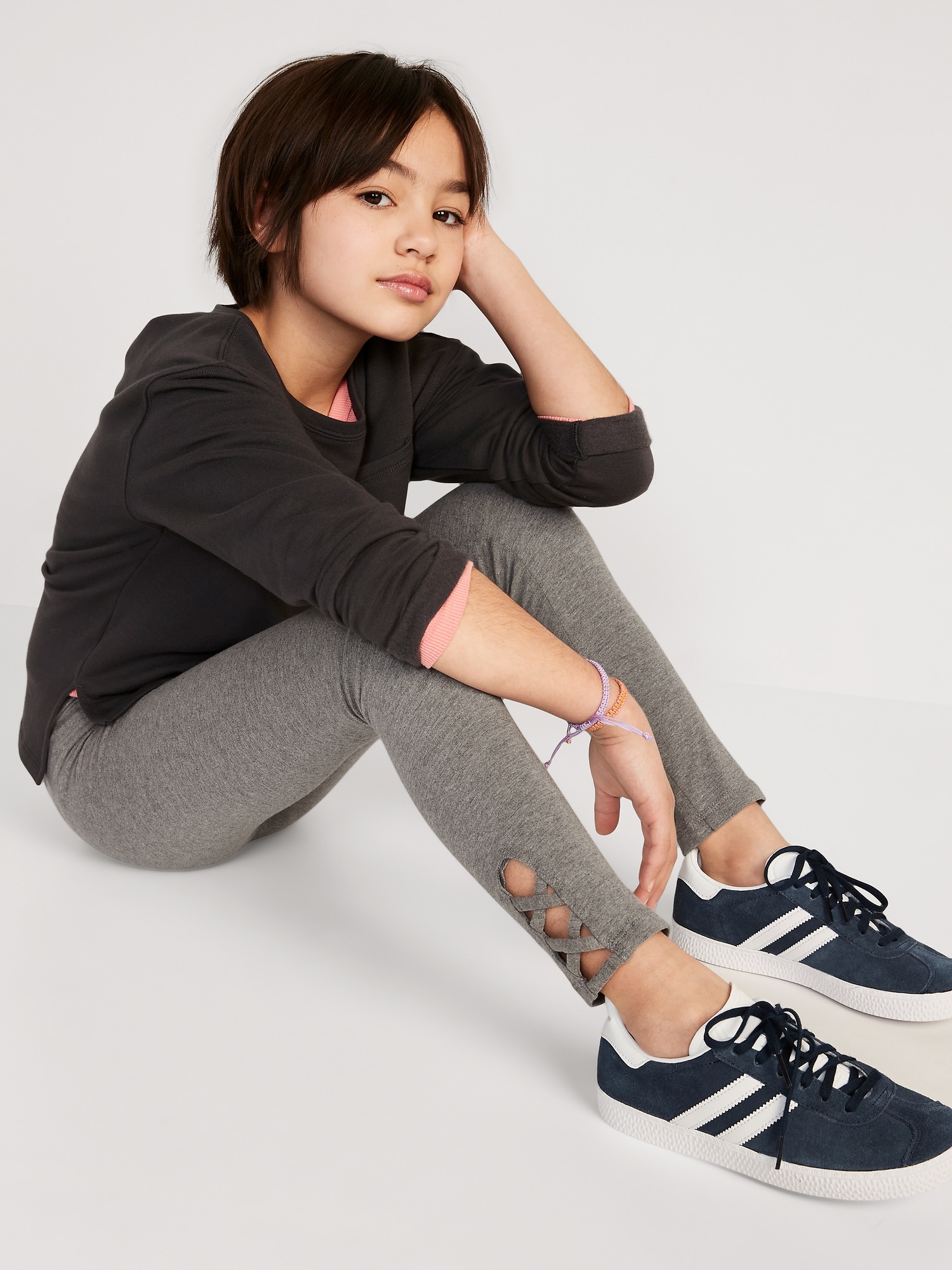 Buy Navy Blue Leggings for Girls by MUJI Online
