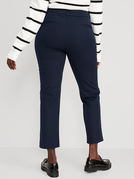 L'image numéro 6 présente Pantalon Pixie droit à taille haute