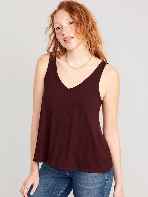 Luxe Sleeveless Swing Top