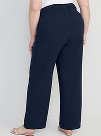 Extra High-Waisted Taylor Wide-Leg Trouser Suit Pants