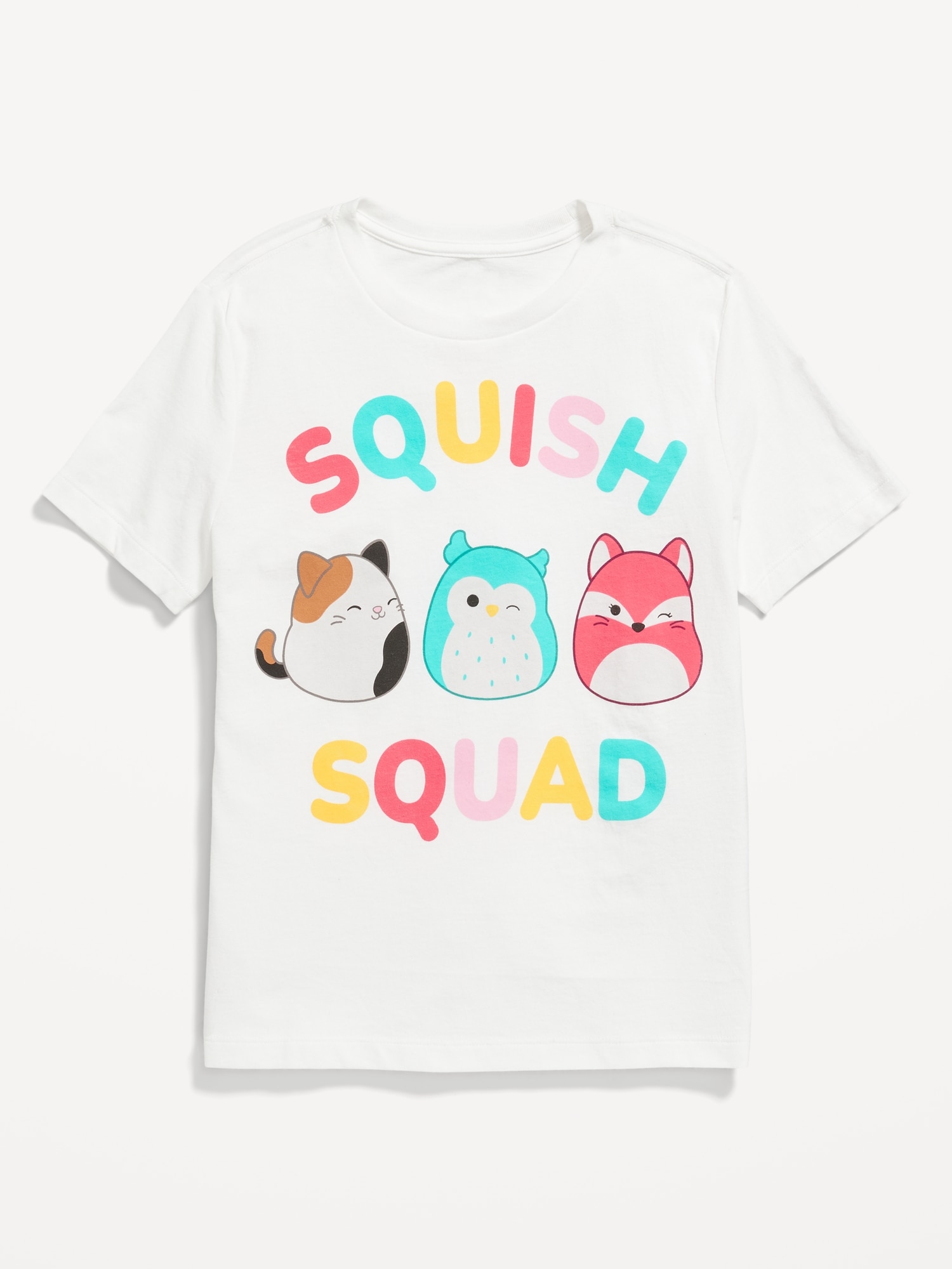 Old Navy White Squishmallows Graphic T-Shirt Unisex Kids Size XXL