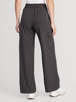 High-Waisted StretchTech Wide-Leg Cargo Pants | Old Navy