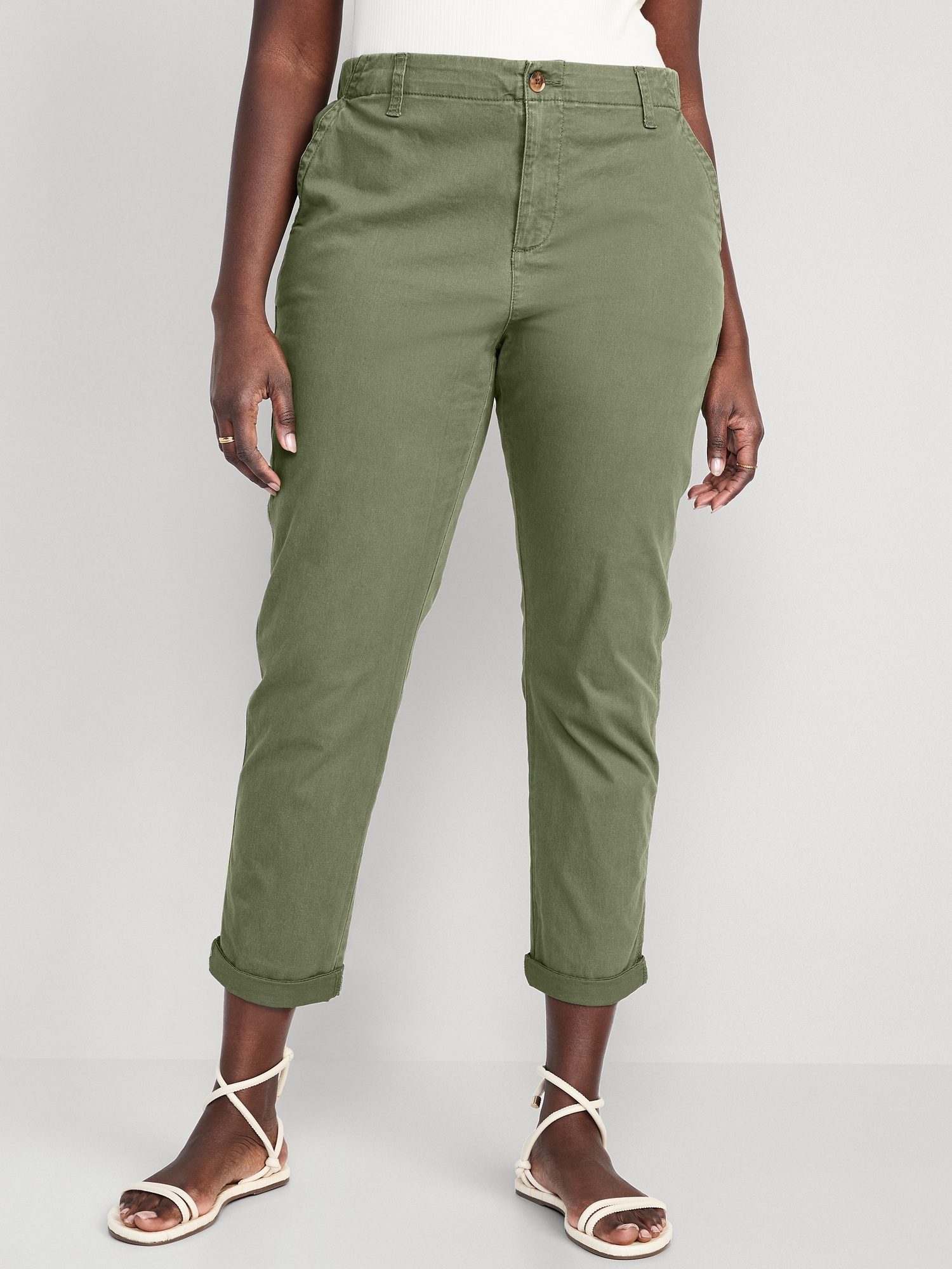 Women's High-rise Tapered Ankle Chino Pants - A New Day™ : Target