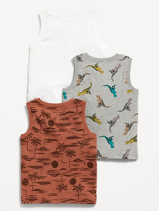 L'image numéro 2 présente Camisole à imprimé unisexe pour Tout-petit (paquet de 3)