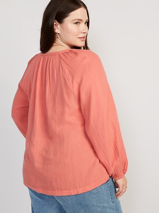 Image number 8 showing, Split-Neck Blouse