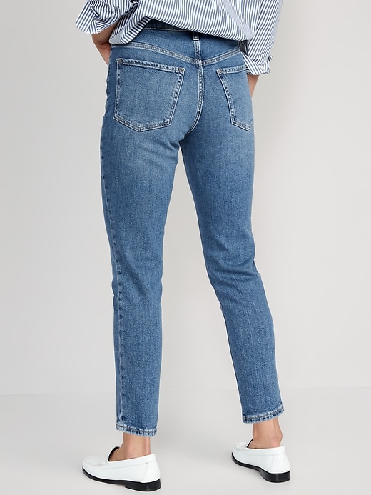Image number 2 showing, High-Waisted Button-Fly OG Straight Ankle Jeans