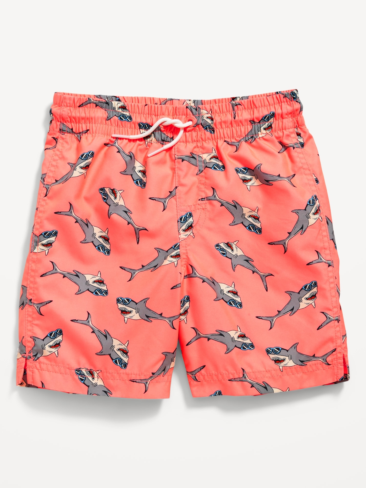 Old Navy Printed Swim Trunks for Boys gray. 1