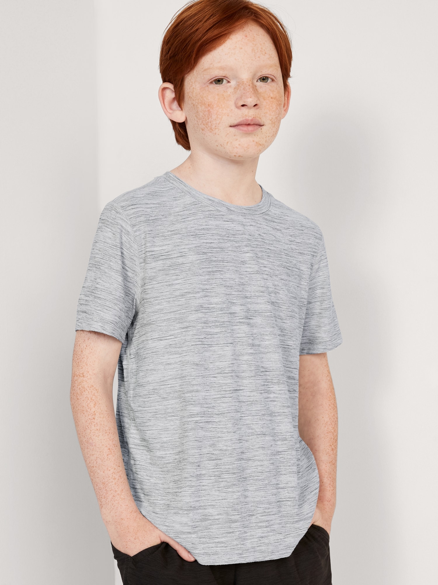 Old Navy Breathe ON Performance T-Shirt for Boys gray. 1