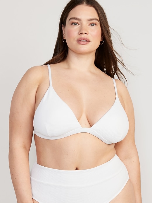 Image number 7 showing, Pucker Triangle Bikini Swim Top