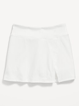 Reverse Side Slit Skirt - Medium Wash
