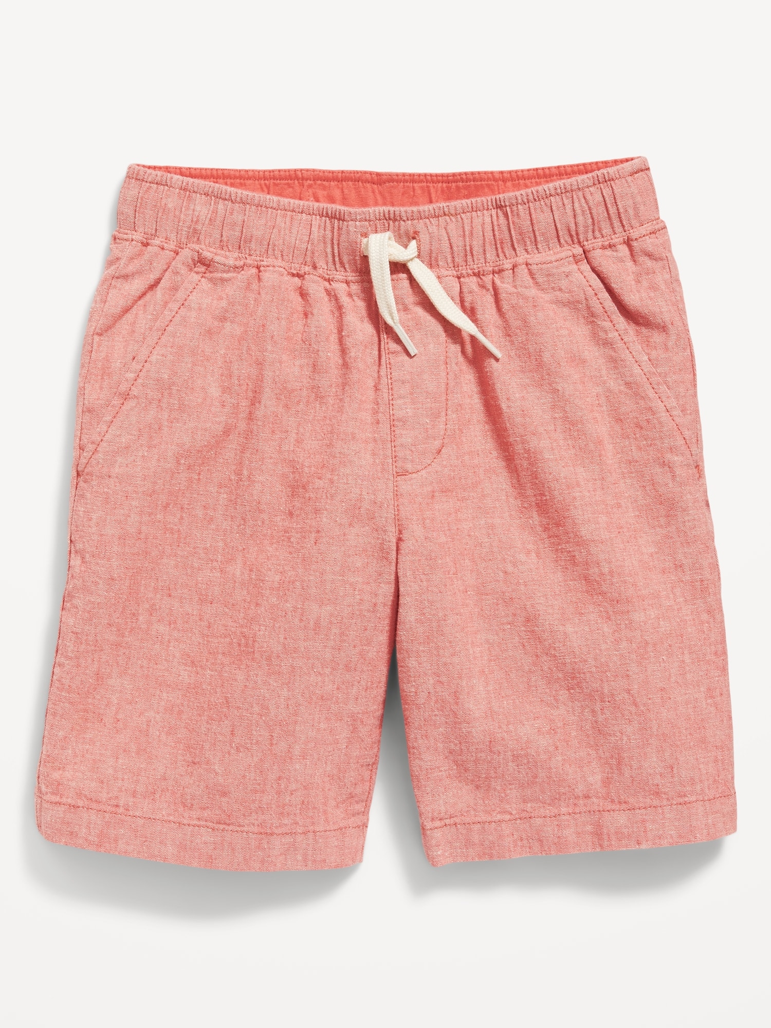 Straight Linen-Blend Jogger Shorts for Boys (At Knee)