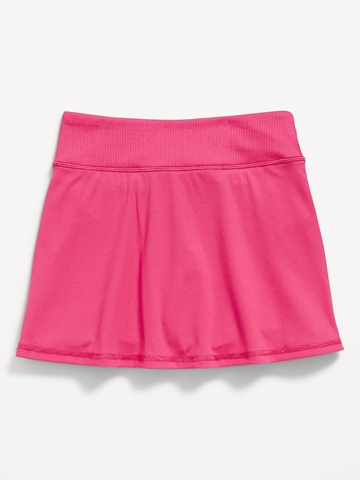 High-Waisted Rib-Knit Side-Slit Performance Skort for Girls | Old Navy