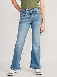 Image number 1 showing, High-Waisted Built-In Tough Flare Jeans for Girls
