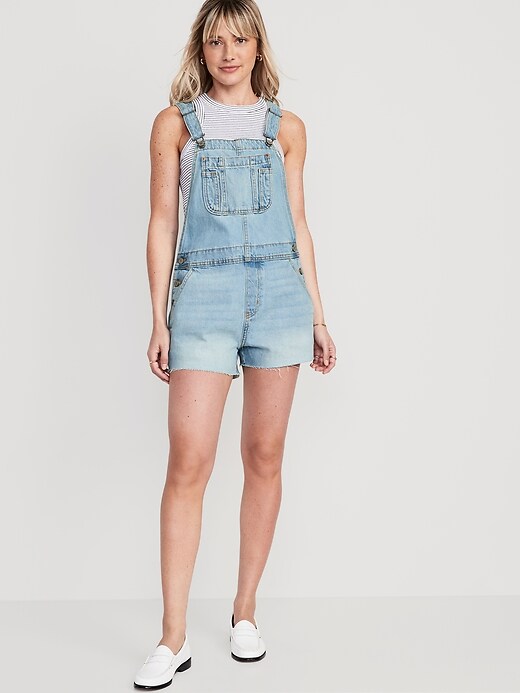 Baggy CutOff Jean Shortalls 3inch inseam Old Navy