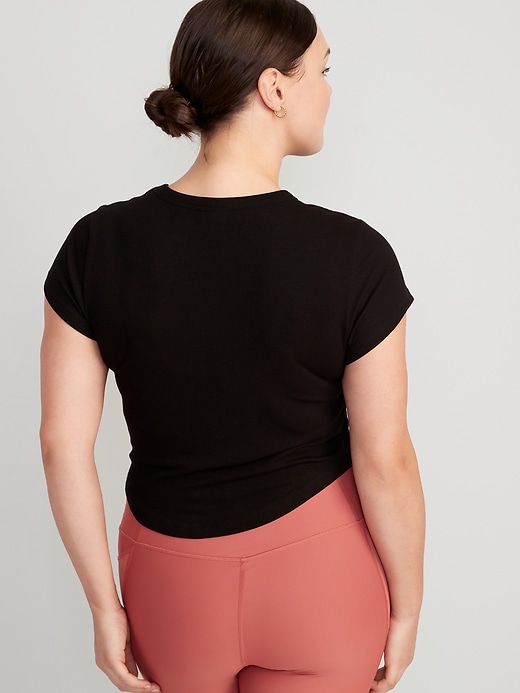Image number 6 showing, UltraLite Cropped Rib-Knit T-Shirt