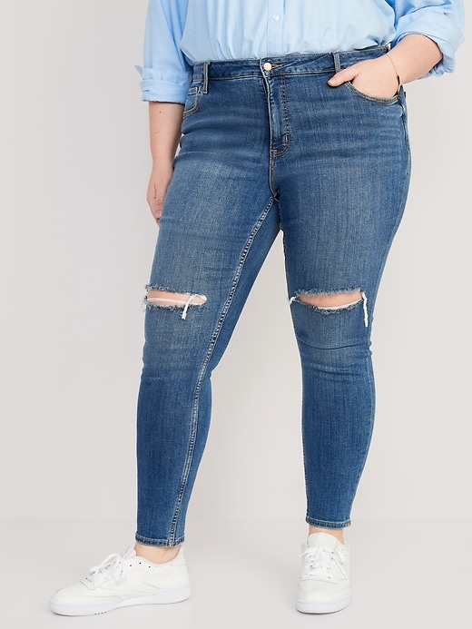 Image number 7 showing, High-Waisted Rockstar Super-Skinny Jeans