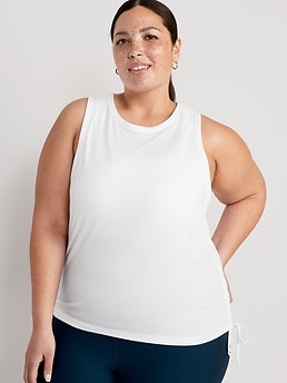 UltraLite Ruched Tie Tank Top for Women