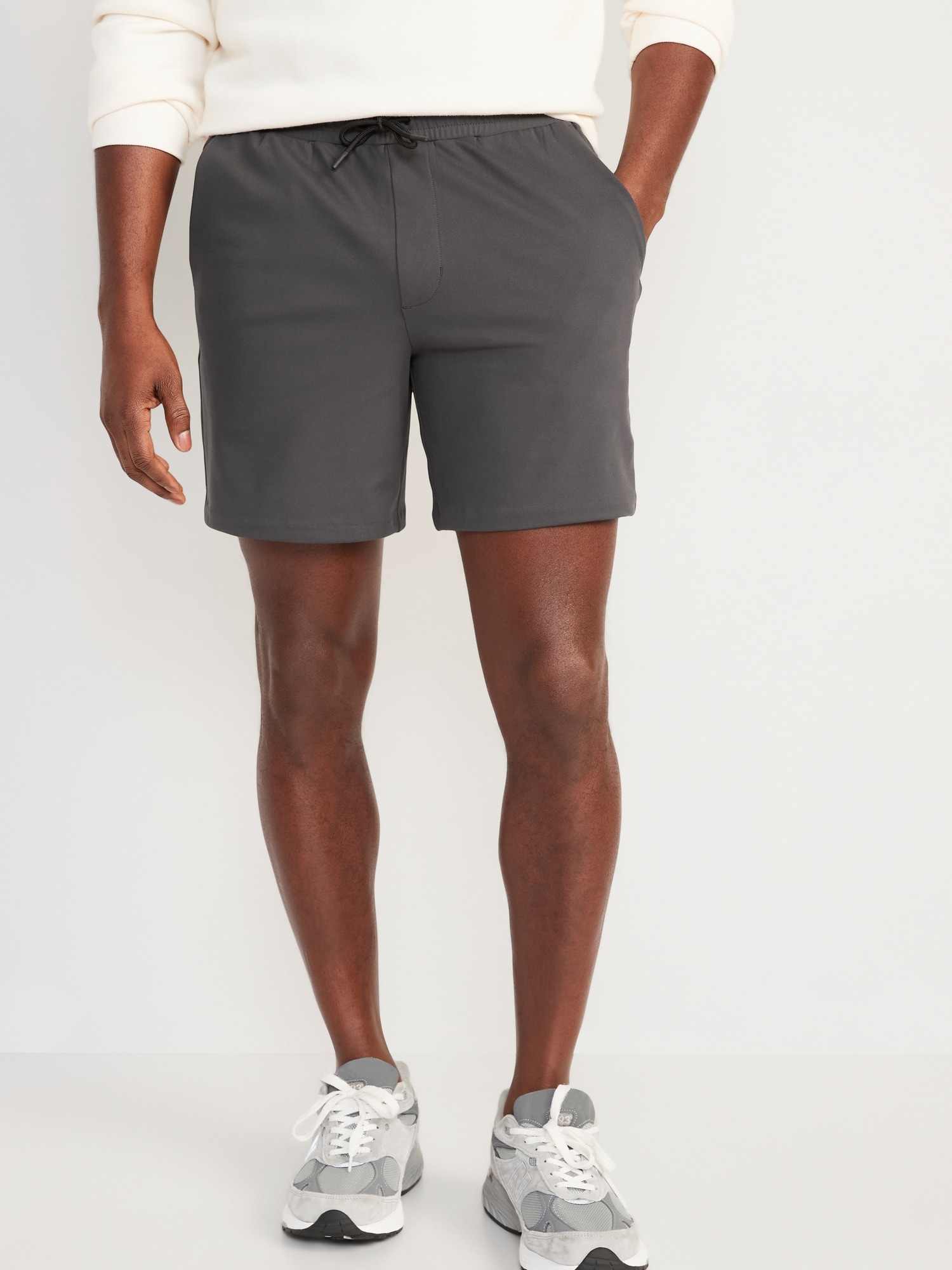 Tuff Athletics Navy Blue Loose Fit Drawstring Pocket Shorts Size